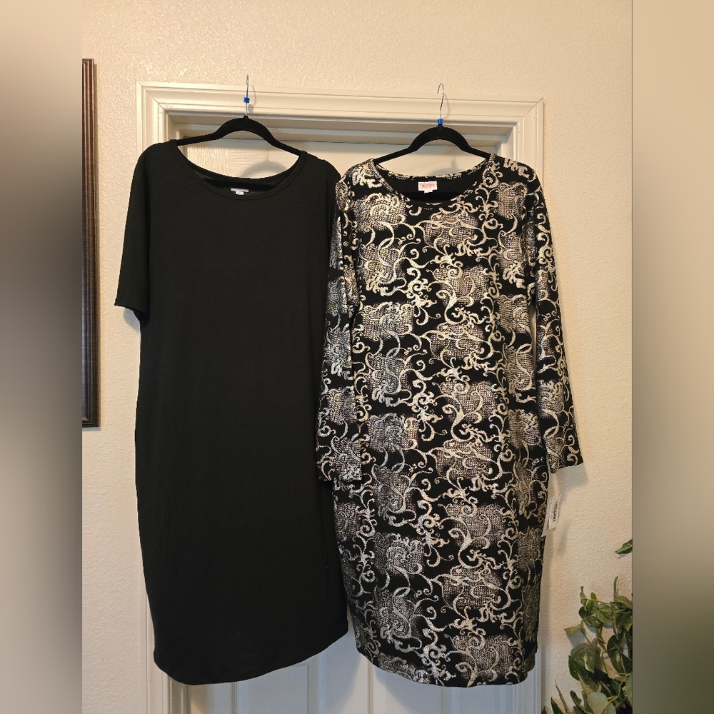 🖤New LuLaRoe Elegant Debbie Dress + 1 EUC LuLaRoe Dress